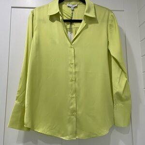 Green Long Sleeve Blouse Size S